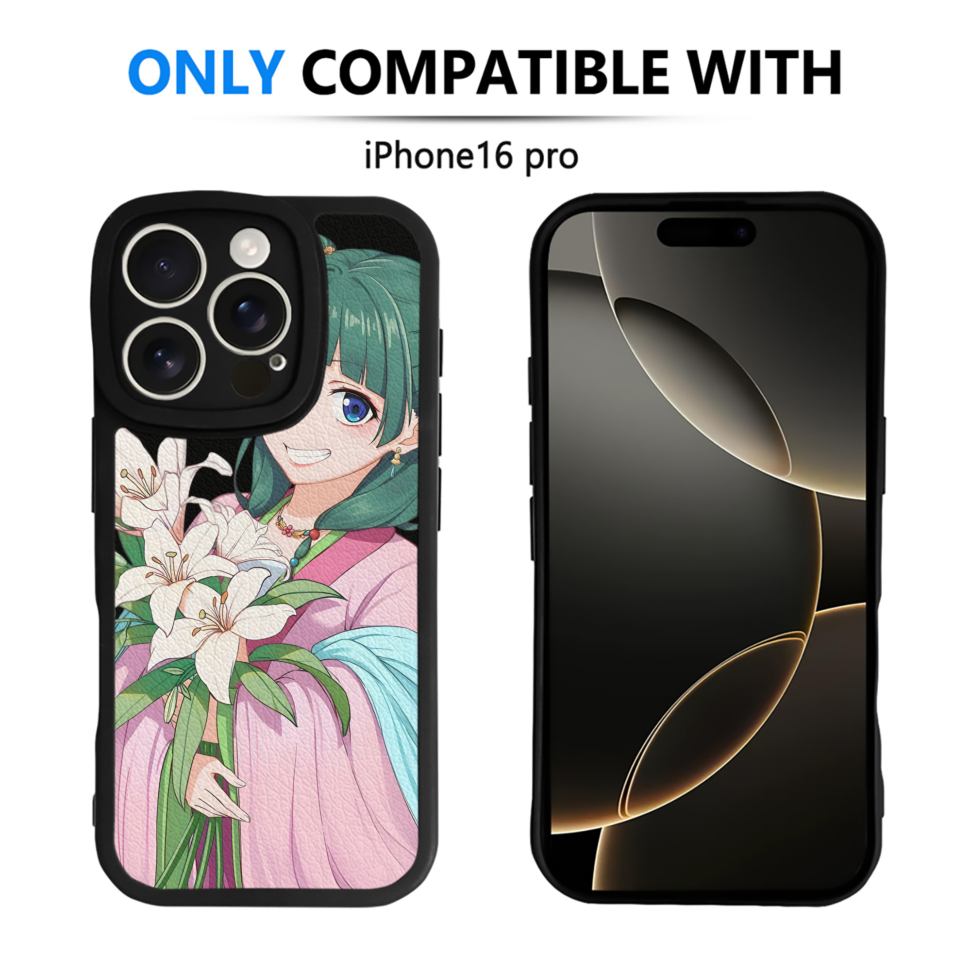 （画像用） 薬屋のひとりごと The Apothecary Diaries 【iPhone 16シリーズ対応】シリコンスマホケース（レザー調） 材質：シリコン